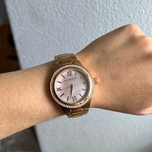 Rose gold watch